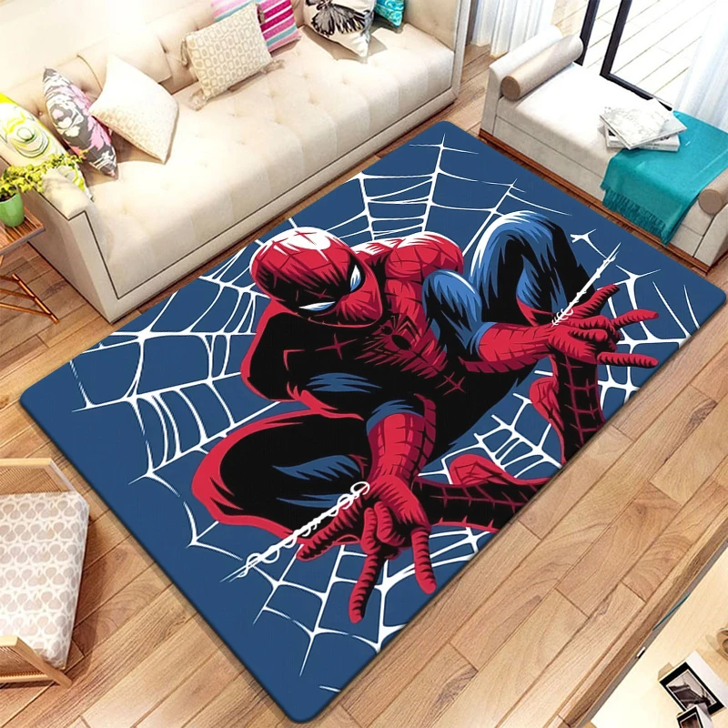Spider Man HD Art Printed Carpet Living Room Toilet Entry Door Home Decor Sofa Bed Chair Table Rug Non-slip Picnic Mat imitated cashmere carpet,non slip carpet,plush carpet,decorative carpet