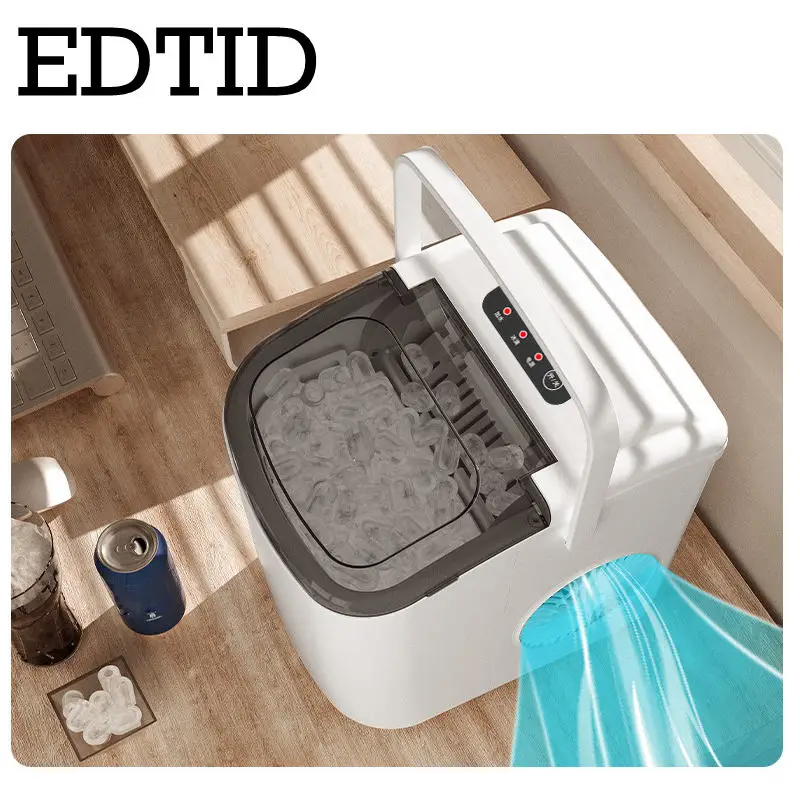 15KG/24H Electric Bullet Round Ice Making Machine Commercial Portable Cylindrical Ice Maker Automatic cleaning For Milk Tea Shop 5