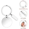 30Pcs DIY Engravable Metal Keychain Blanks Metal Stamping Blanks For Engraving Stainless Steel Blank Key Ring Tags 3