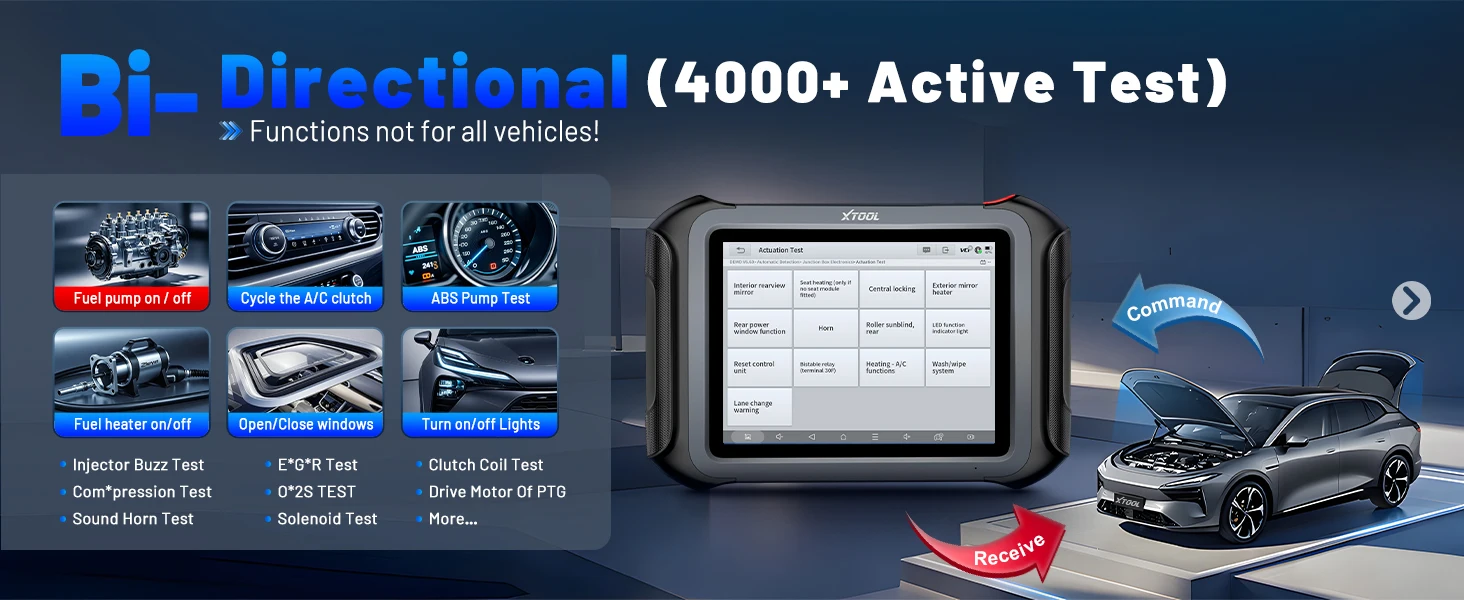 XTOOL D9 MAX ECU-Programmiergerät mit J2534 Bidirektionalem Vollsystem-Diagnosewerkzeug 45+ Reset-Dienste Upgrade des D9SPRO – Detail 7