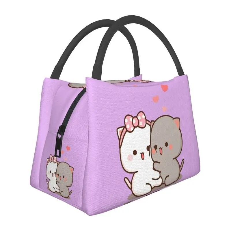 

Custom Peach And Goma Lunch Bag Men Women Cooler Warm Insulated Lunch Boxes for Work Pinic or Travel