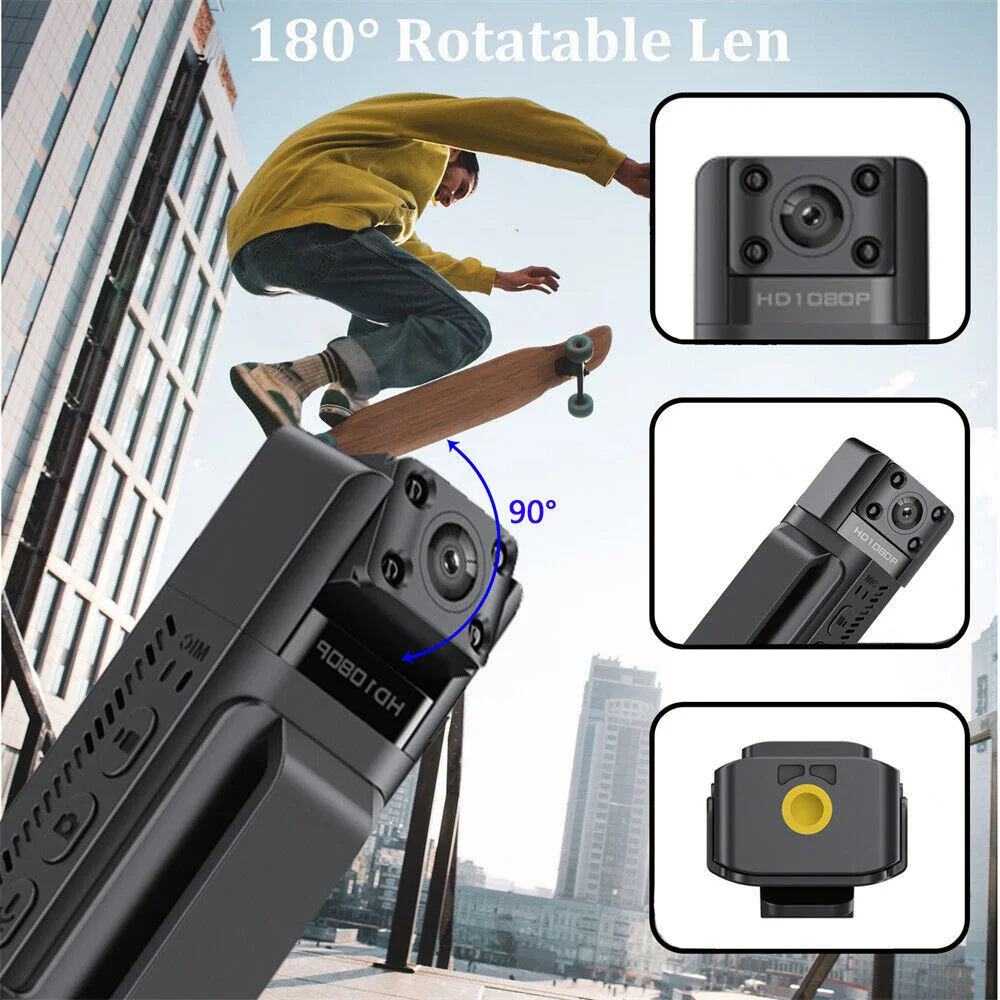 Mini Camera Wifi Hotspot 1080P Body Camera Night Vision