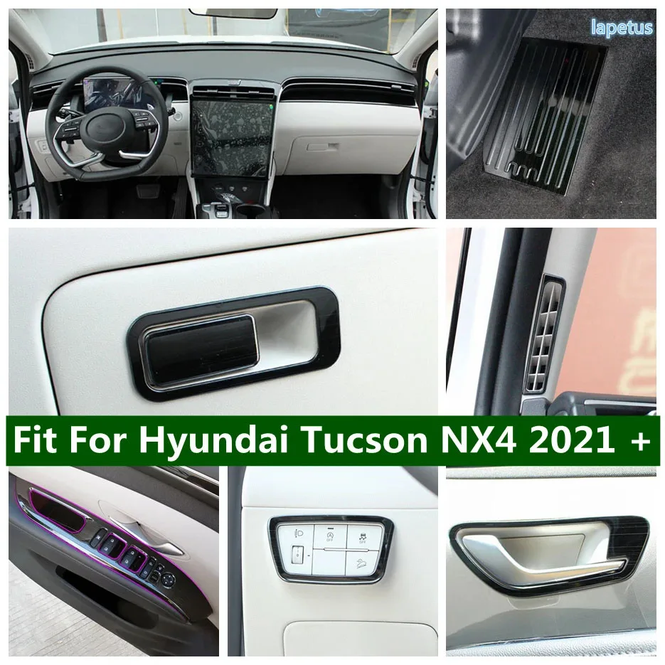 

Door Handle Bowl / Head Light Lamp / Window Lift Button / Steering Wheel Cover Trim Fit For Hyundai Tucson NX4 2021 - 2023