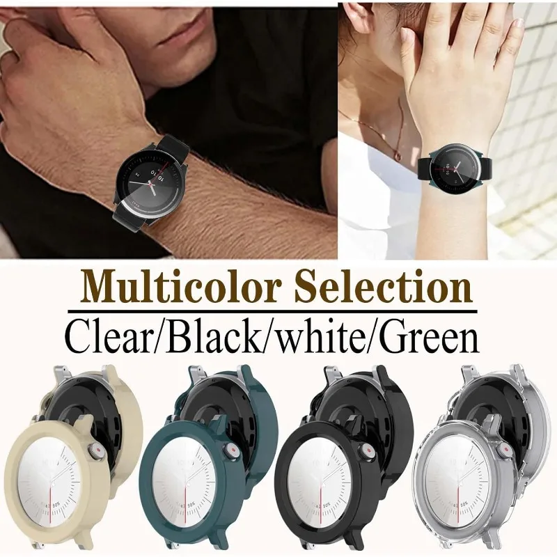 Premium Full Hard Protective Case with Tempered Glass Film for Smartwatch Screen Protection