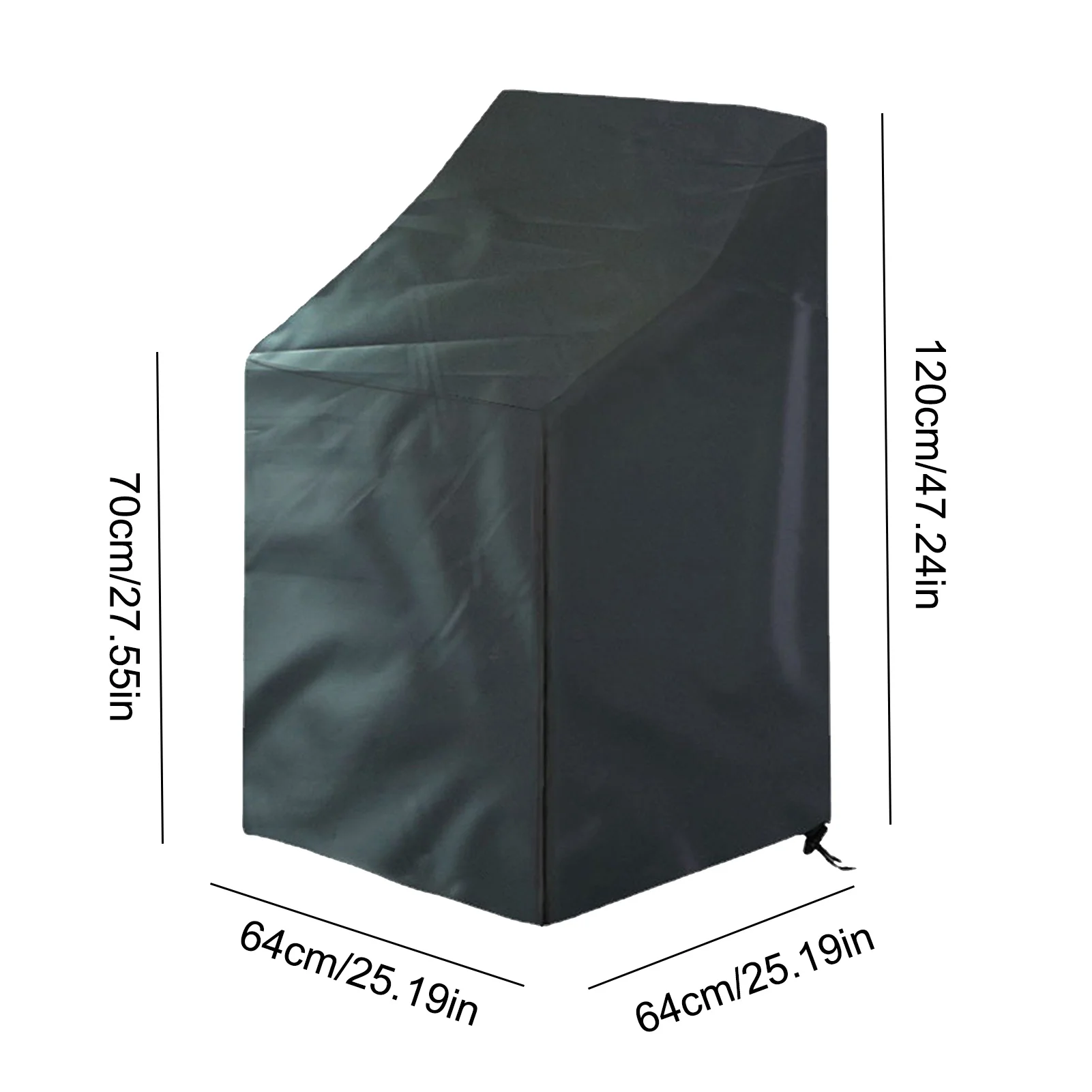 Water-Resistant Outdoor Patio Chair Covers - Durable 210D Oxford Cloth for Stacking and Lounge Chairs