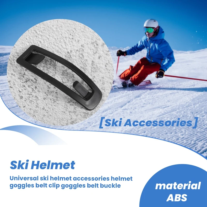 Universal Ski Helmet Accessories Helmet Goggles Belt Clip Goggles Belt Buckle 2