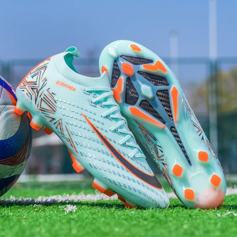 Men's Soccer Shoes TF/FG Non-Slip Turf Soccer Cleats Personalized Design Sport Shoes Casual Sneakers Fashion Football Boot 35-45