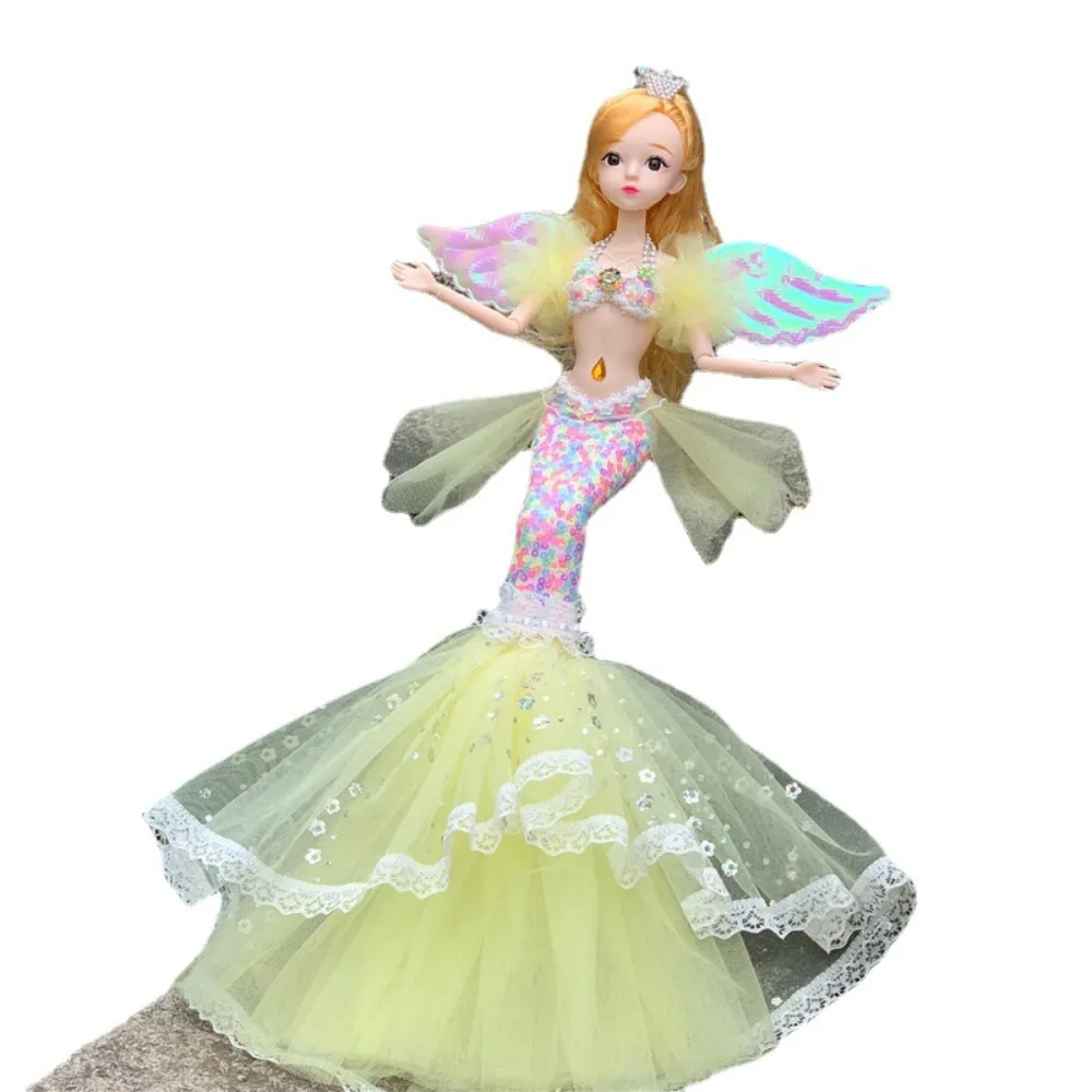 Trendy Handmade DIY Mermaid Dress Up 45cm Dress Up Fairy Wings Multi Joints Girl Gift
