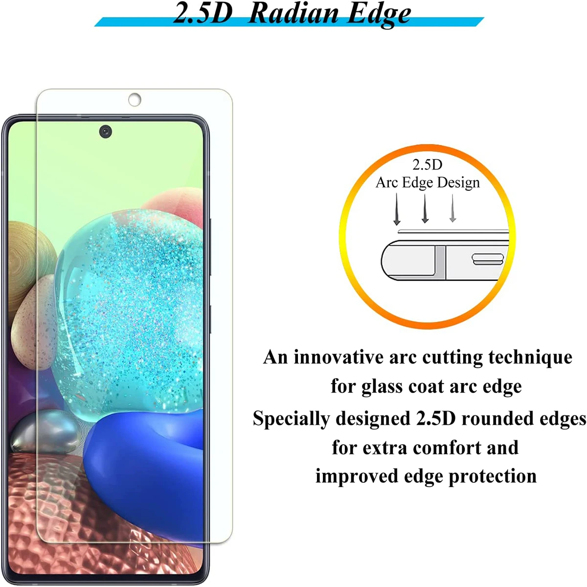 2/4Pcs 9H Tempered Glass For Samsung Galaxy A53 A52S A51 A52 Screen Protector Glass Film