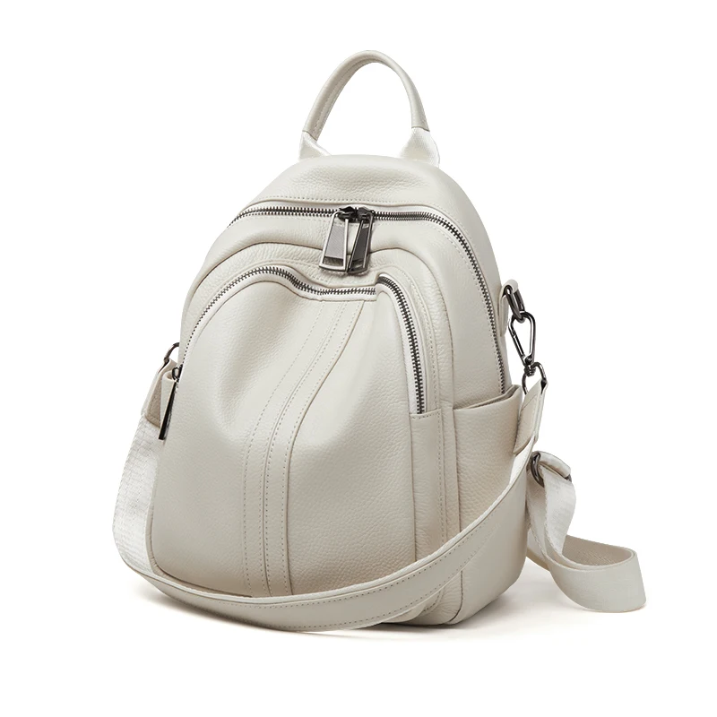 Limited ZOOLER First Layer Genuine Leather Backpack Designed  Plaid Large Capacity Backpack School Bags College Girl Hot#SC1702 4