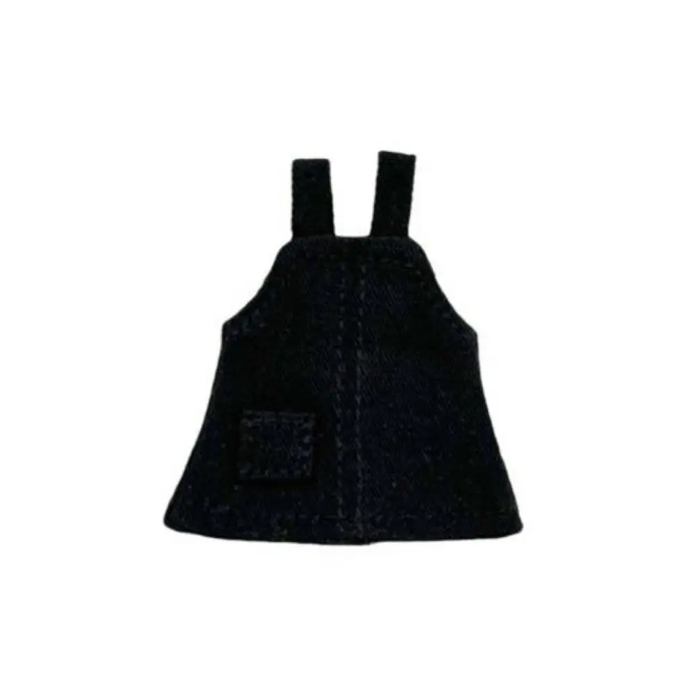 New Handmade Jeans Dresses Fashion 3 Colors Dolls Outfits Denim Camisole Skirt Dolls Tops for 1/11 OB11 Dolls/for 1/12 BJD