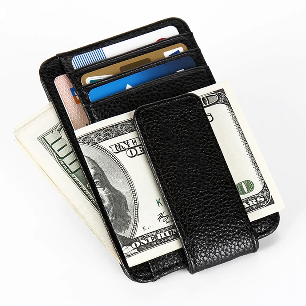 PU Men Wallet Card Holders Purse Men Business Slim Thin Multi-Layer Design Wallet Credit Cardholder Money Case Note Holder