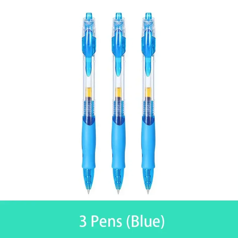 3 Blue Pens