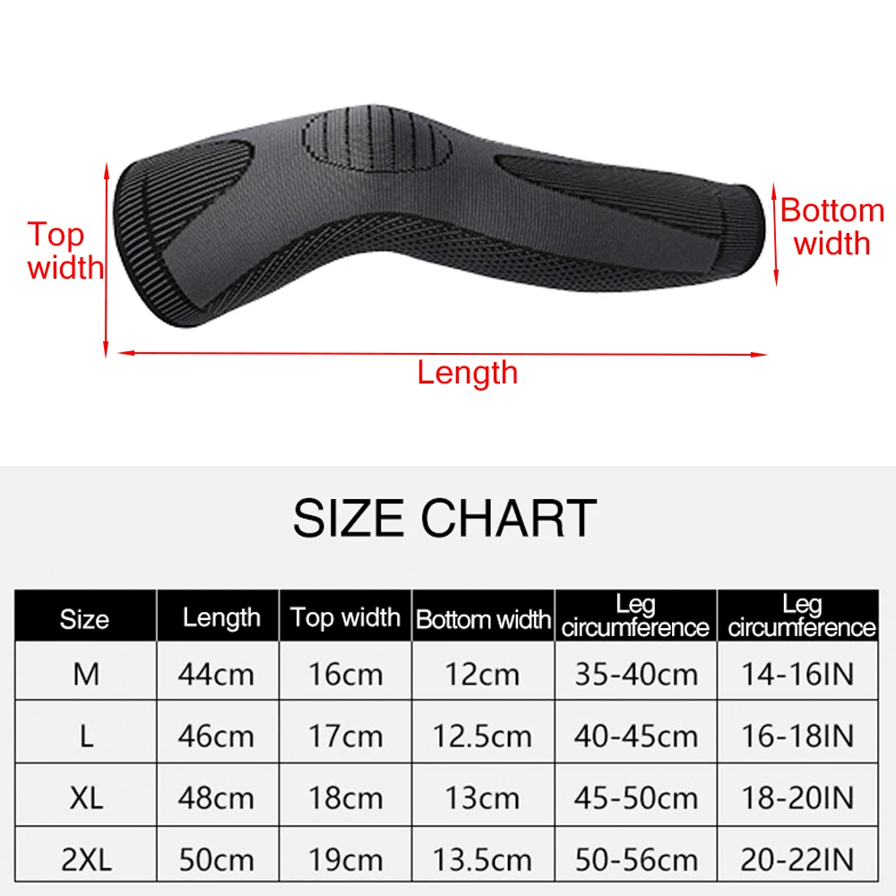 1 Pcs Sports Full Leg Sleeves Long Compression Knee Brace Joint Pain Relief Meniscus Tear Basketball Arthritis Cycling Football