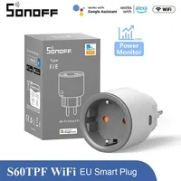 SONOFF S60 EU/UK iPlug Wi-Fi Smart Socket Overload Protection Timer Smart Scene Remote Control via eWeLink Alexa Google IFTTT - Image 2