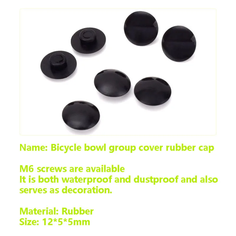 6 قطعة الدراجة الجبلية M6 قبعات المسمار الغبار الم...