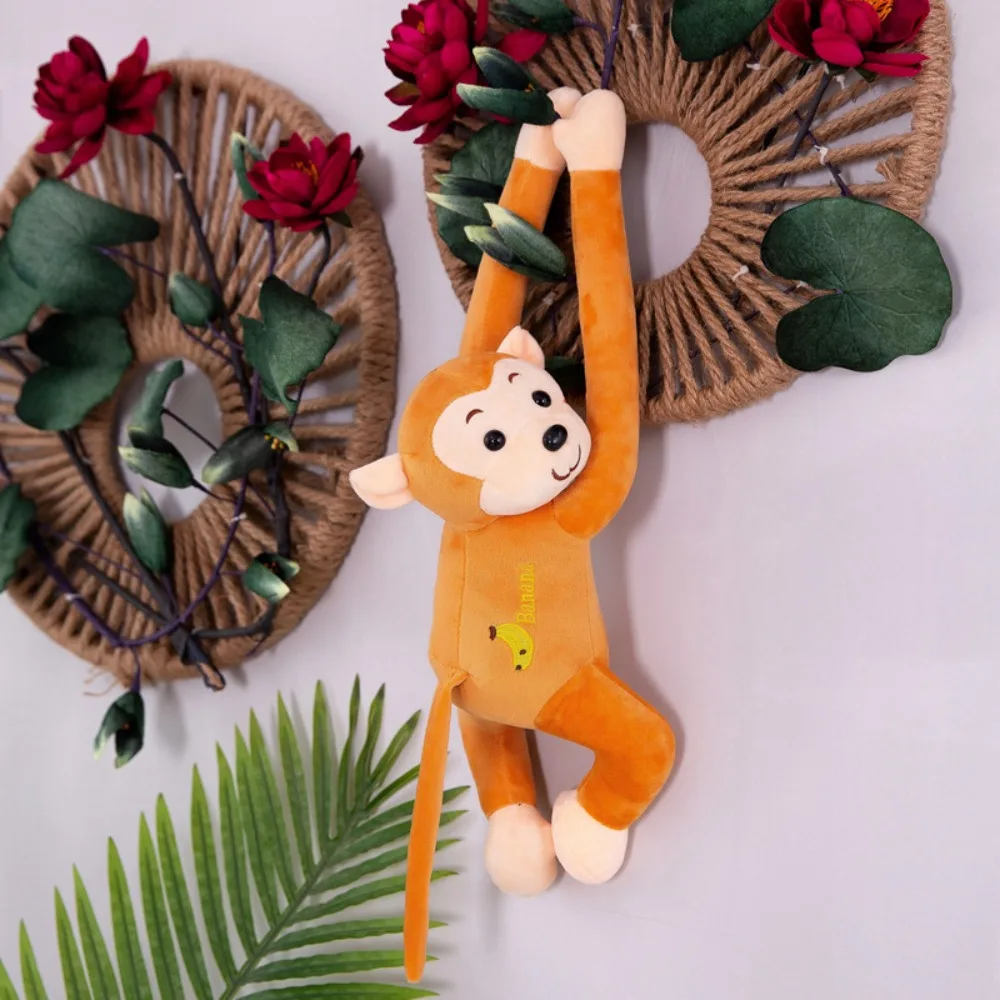 Animal Monkey Long-Armed Monkey Doll Long-armed Plush Hanging Monkey Plush Toy Cute 45/55/65cm Long Arm Tail Monkey Doll Baby
