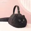 One Shoulder Bag Female Design Small Man Messenger Bag Versatile Hand Made Autumn and Winter Plush Cute Cat Bag 1