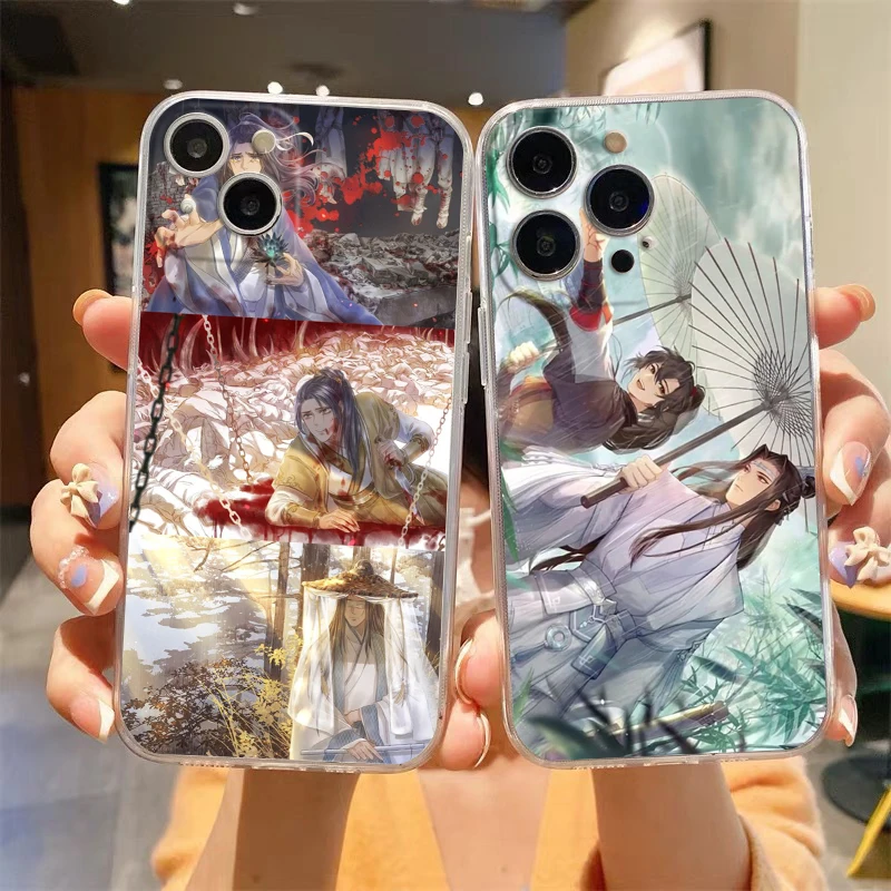 Comic Man Erha and His White Cat Master Transparent Phone Case Cover