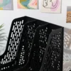 Modern Minimalist Gray Plastic Desktop Organizer - Multi-Purpose File and Magazine Storage Rack for Office Supplies Display 6