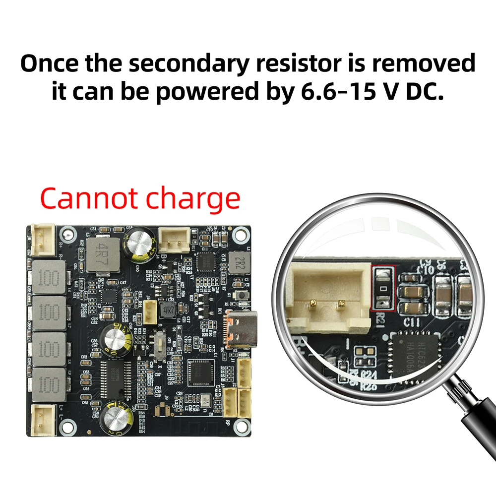 DC 6.6V-8.4V 2 x 25W Amplifier Board HiFi Power Amplifiers Digital Sound Amplificador Stereo Audio  Electronic Kit - 5