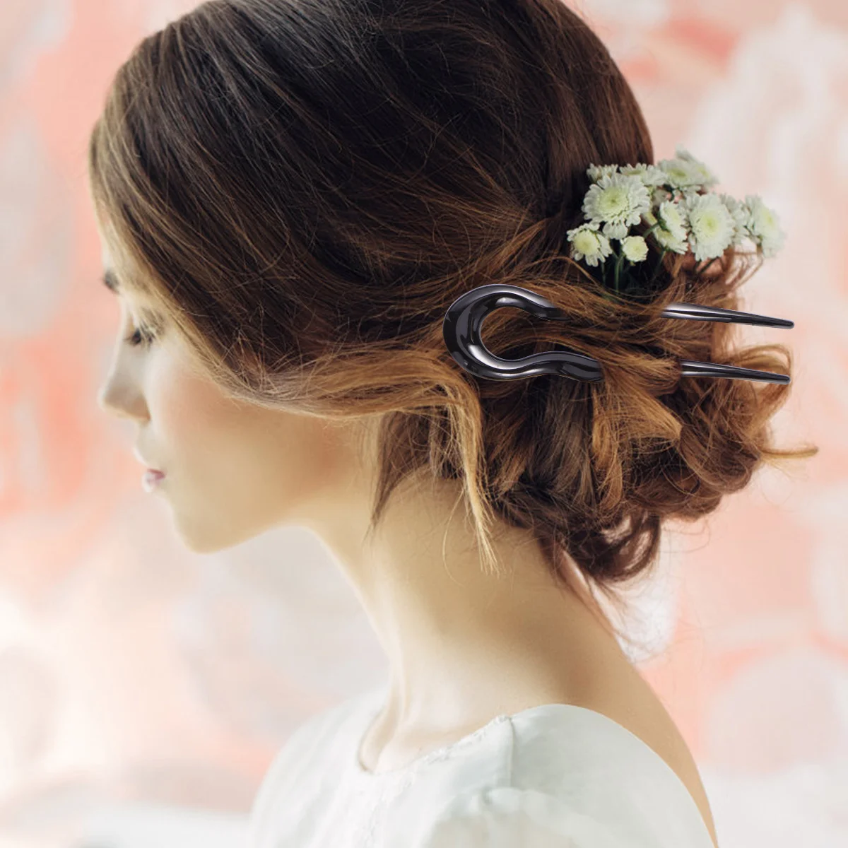 

3 Pcs Resin Hairpin U-shape Hairpins Accessories Clip Plastic Decorative Stick