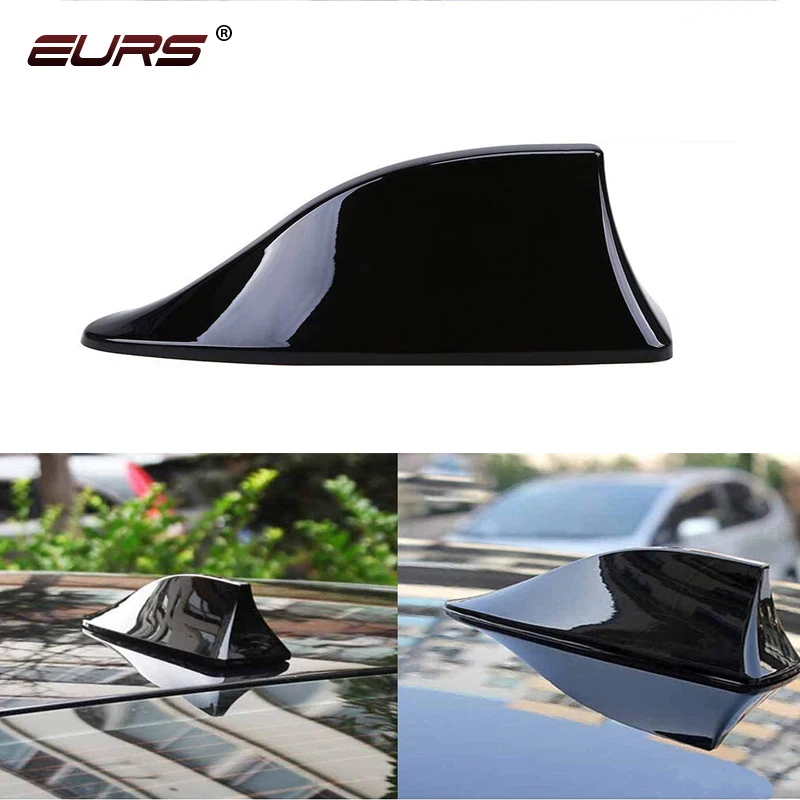 

EURS Universal Car Radio Shark Fin Car Shark Antenna Radio FM Signal Design for All Cars Aerials Car Antenna Styling Tools