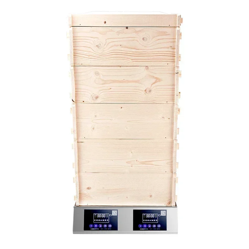 New Electric Steamed Bun Furnace Electric Steam Oven Stainless Steel Wooden Steamer Bun Machine For Breakfast Restaurant