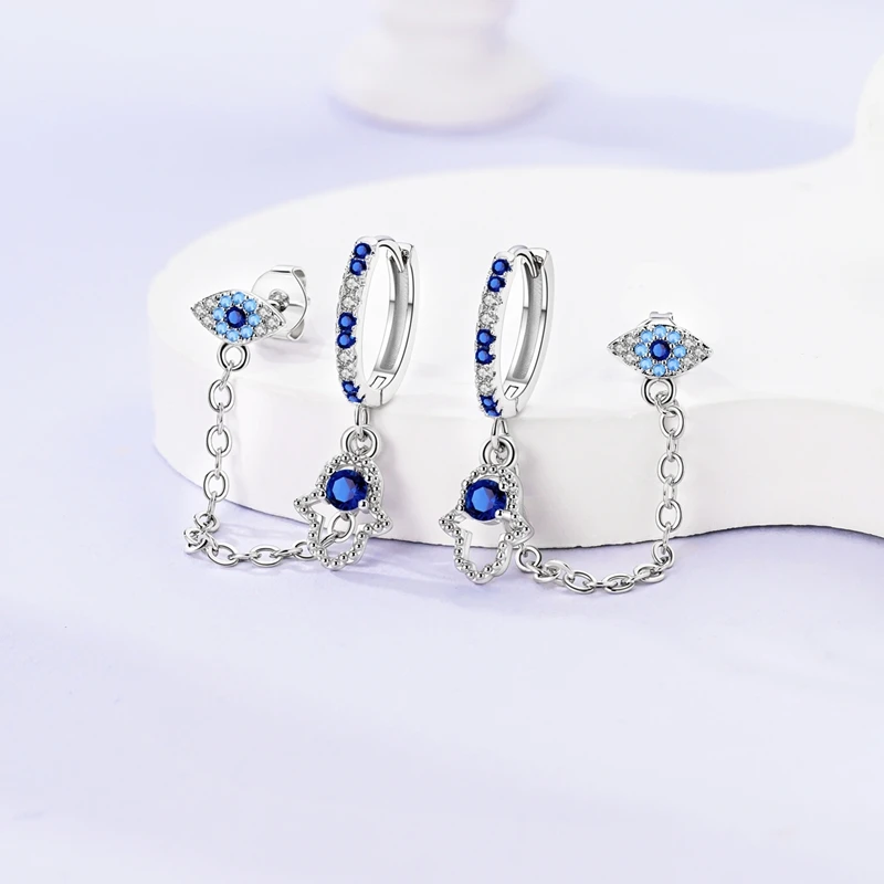 Sedc03129a18f427f821c2f4659c1c8a8r Blue Eyes Hoop Earrings New 925 Sterling Silver Sweet Cherry Earring Wedding Engagement For Girlfriend Wife Birthday Gift Mallzona