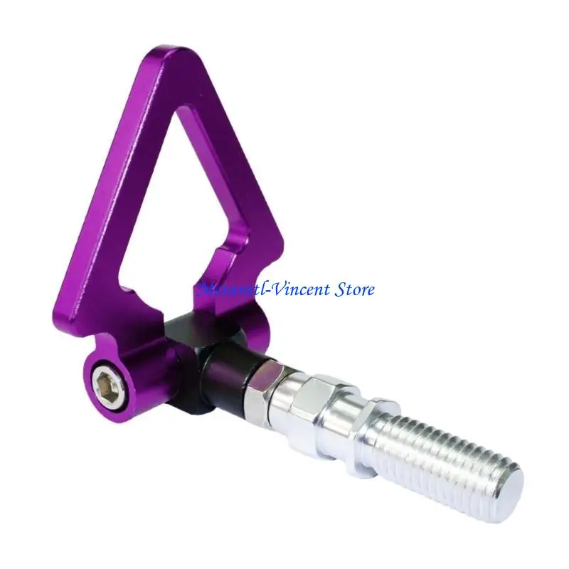 A70F 알루미늄 삼각형 견인 후크 일본 자동차 스타일링 스포츠 모델 트레일러 견인 후크 링 아이 견인 바