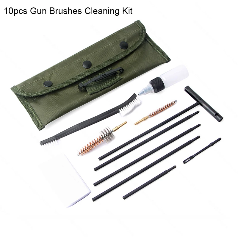 10PCS/Pack AR15 M16 M4 Gun Brushes Cleaning Kit Airsoft Pistol Cleanner