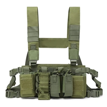 Tactical Chest Rig Bag – Adjustable Front Pouch & Radio Harness for Military, Outdoor & Emergency Use 1