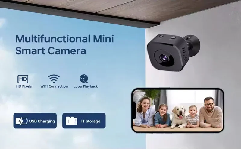 Mini HD Camera 1080P WiFi Wireless Monitoring Security Protection Remote Monitor Camcorders Video Surveillance Smart Home Image 6