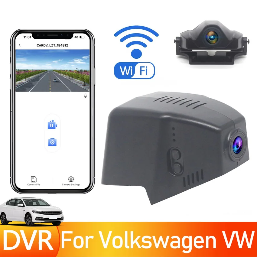 Easy Installation UHD 4K Dash Cam Car Dvr Camera For Volkswagen VW