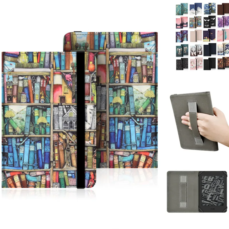 Simpatica Custodia Con Cinturino Per Onice Boox Poke 5 5S 4 Lite 4S 2 3 6 "Copertina Per Libro Con Stampa Universale Per Custodie Per Ebook Boox Poke5