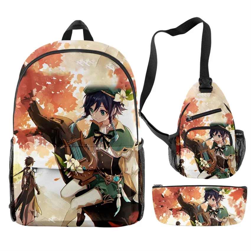 

Genshin Impact Backpacks School Bags Beelzebul Ayaka Xiao Boys Girls Teenage Students Cosplay Anime Laptop Sports Travel Bags