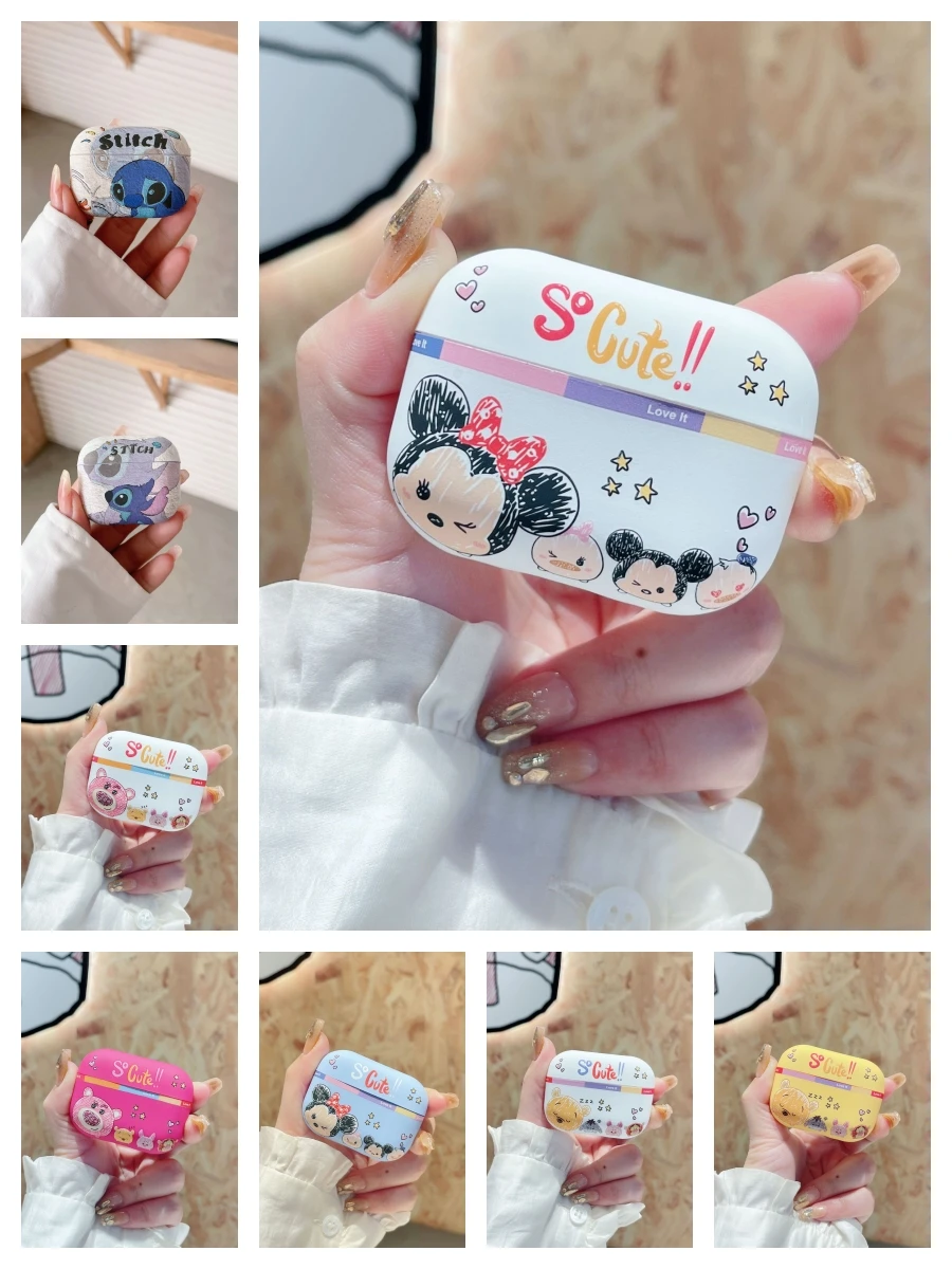 

2023 Disney Cartoon Collection For AirPods Pro 2 Case Cover hearphone Accessories TPU Shock-Proof Cover For Apple AirPods 3 Case