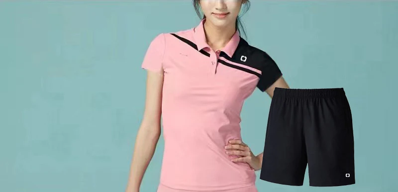 Korea spring new professional lapel tennis shirt golf shirt sports high-end professional sweat wicking quick dry breathable shirt