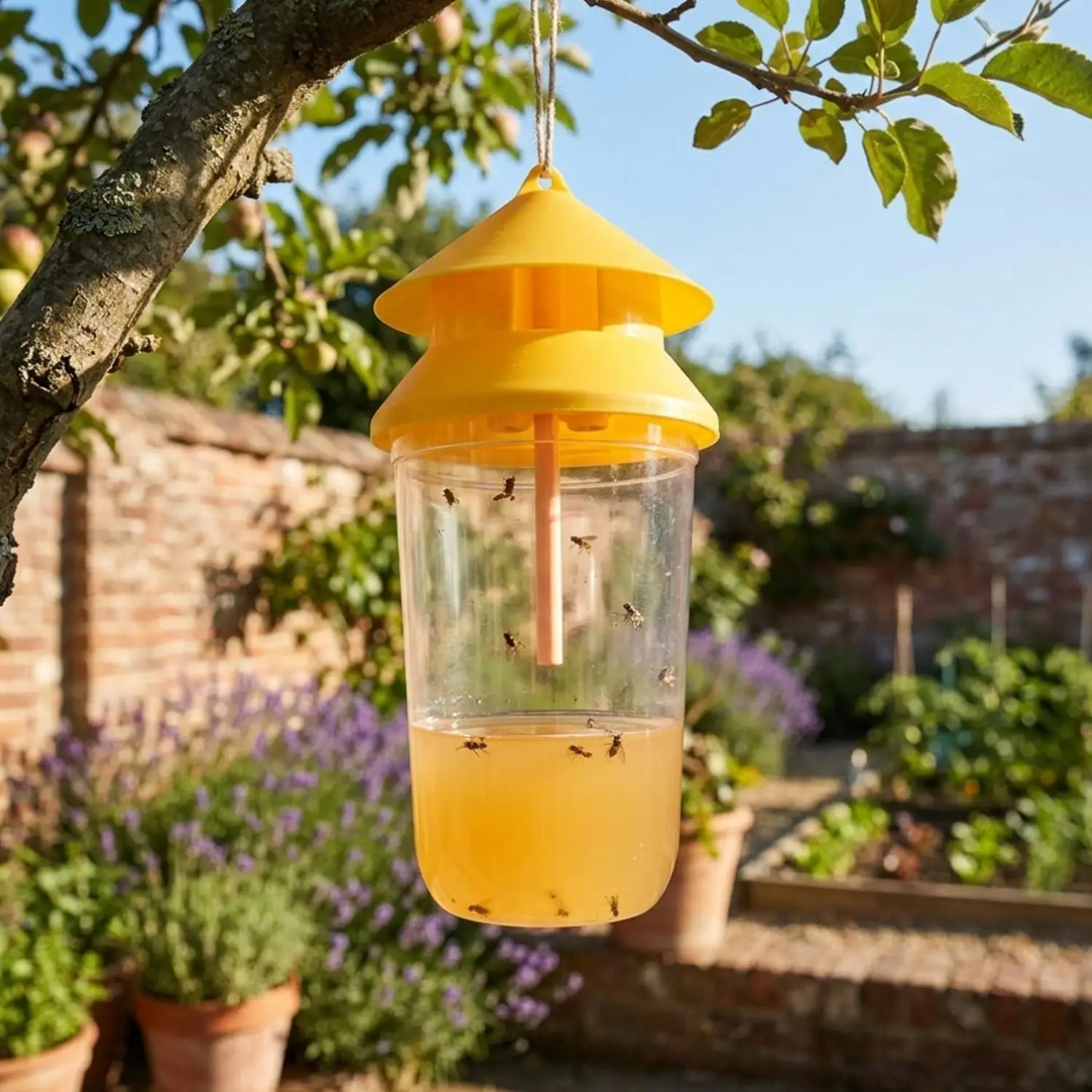 Fruit Fly Trap Bottle with Liquid Attractants - Effective Insect Catcher