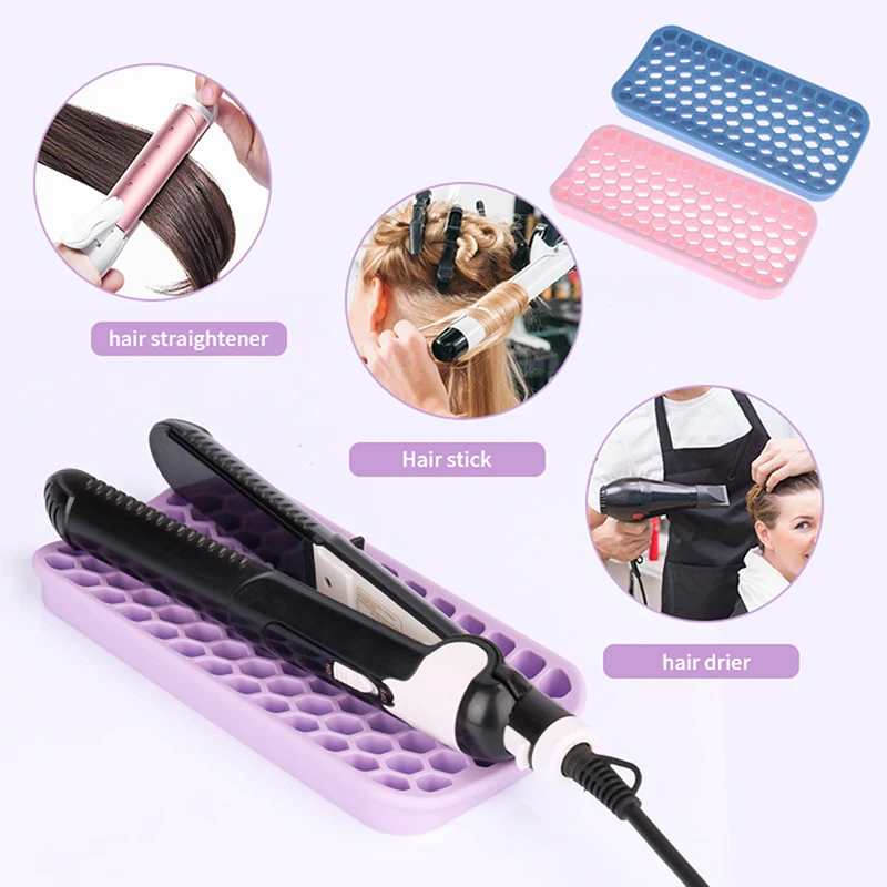 Silicone Heat Resistant Mat Pouch For Curling Iron Hair Professional  Styling Tool Anti-Heat Mats For Hair Straightener Curling T