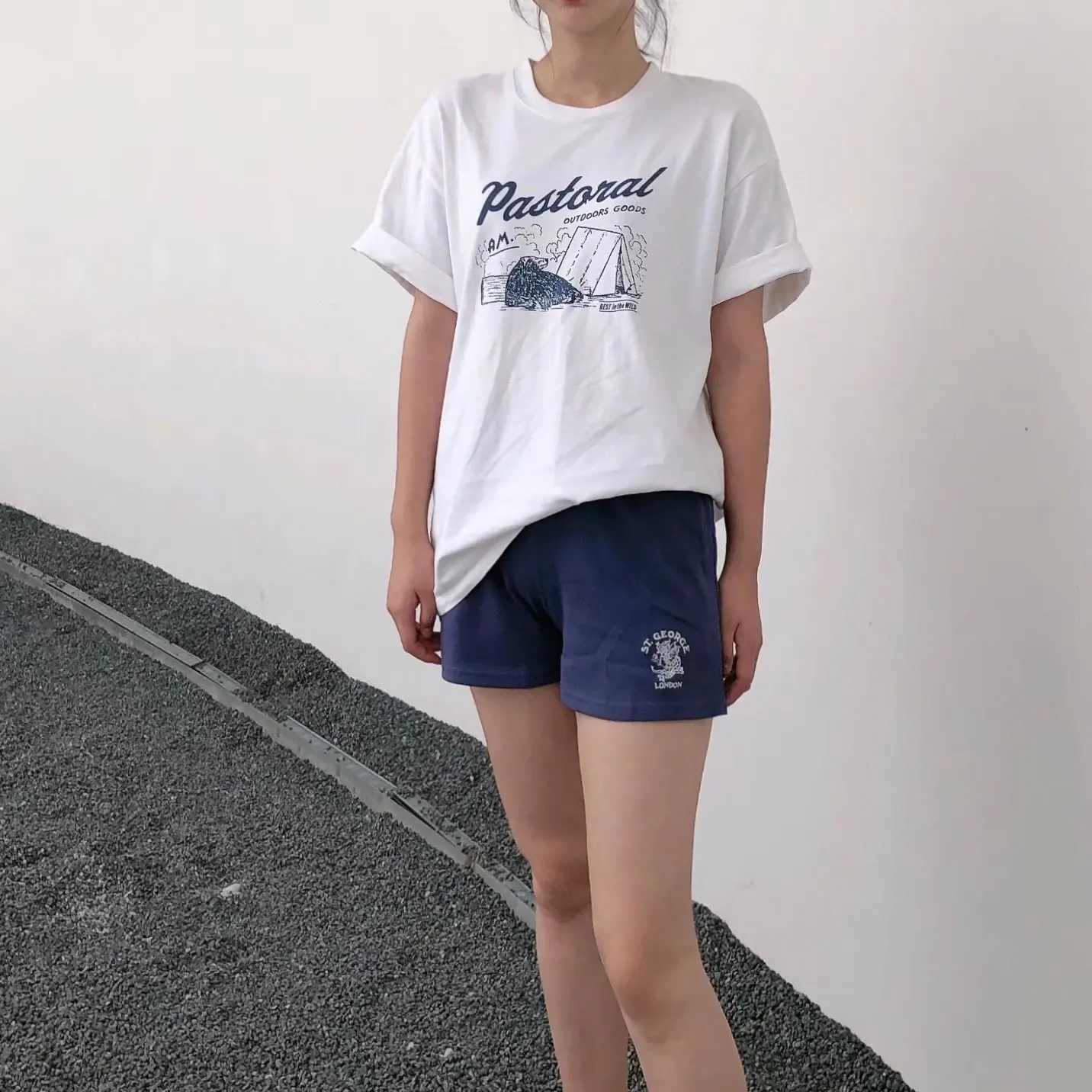 Short Women 2021 Summer Brandy Beach Casual London Y2k Graphics Female Elastic Skinny Slim Cotton Shorts Harajuku Korean Style american eagle shorts