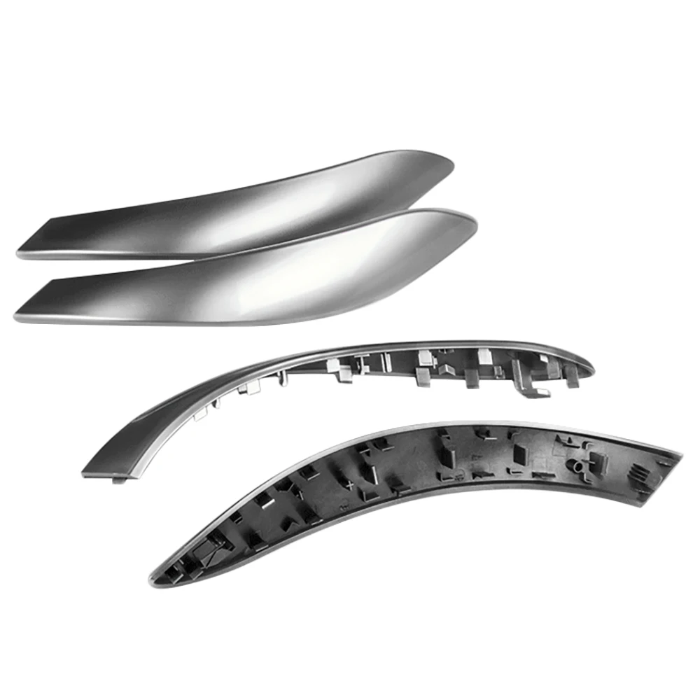 

4Pcs Silver Car Inner Door Handle Trim Pull Grab Panel Handle Replacement For-BMW F30 F31 F34 F35