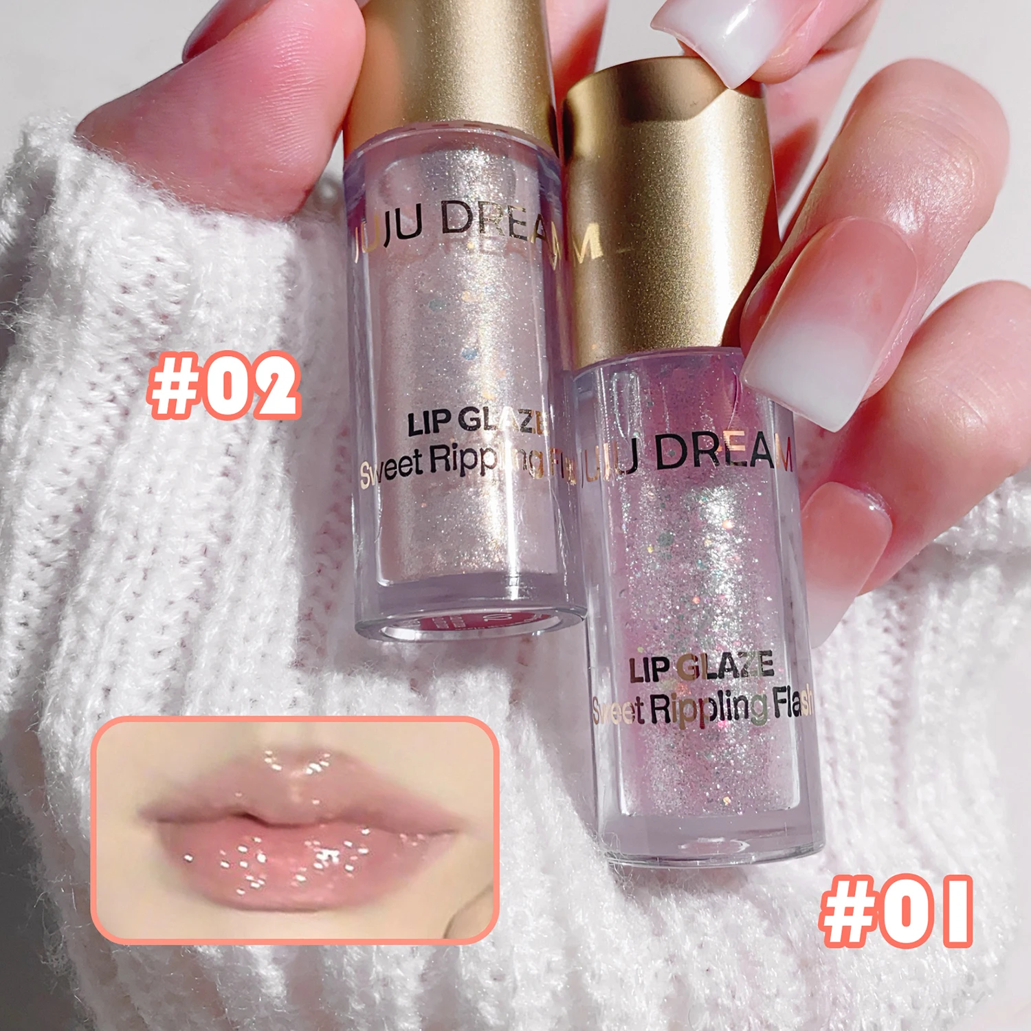 Lip Glaze Sparkling Shine Light Transparent Gloss Water Pure Desire
