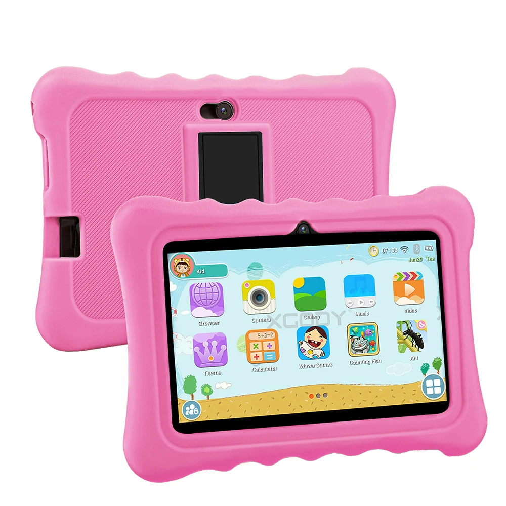 어린이 태블릿 PC, 쿼드 코어, 4 GB RAM, 64 GB ROM, 안드로이드 9.0, 어린이 교육, 어린이 학습 태블릿, 7 인치