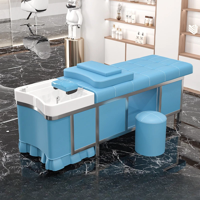 Luxury Shower Shampoo Chairs Massage Ergonomics Hairdressing Stool Shampoo Chairs Lounge Massageador Salon Furniture MR50SC ergonomics sink shampoo chairs massage hairdressing barber shop shampoo chairs simplicity massageador beauty furniture mr50sc