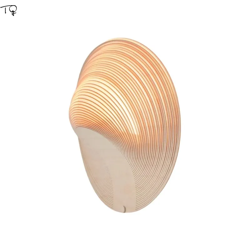 Wabi-Sabi Solid Wood LED Wall Lamp 2