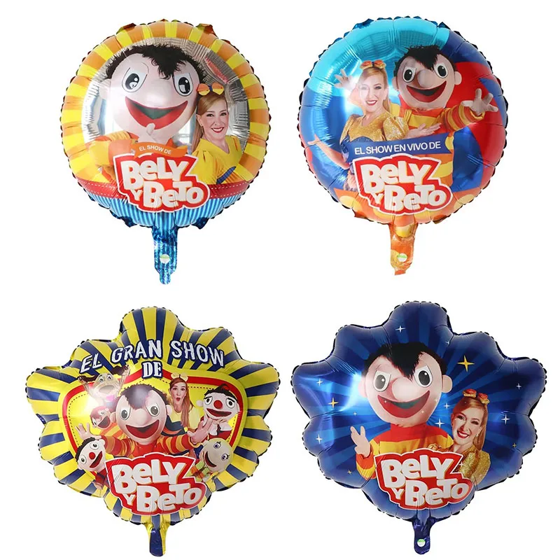 Cartoon Bely Y Beto Foil Helium Balloons 1 2 3 4 5th Birthday Theme Party Baby Shower Inflatable Kidys Toys Air Globos 6pcs foil balloons,birthday balloons,birthday balloon set,party balloon set,birthday party decoration set,inflatable balloon