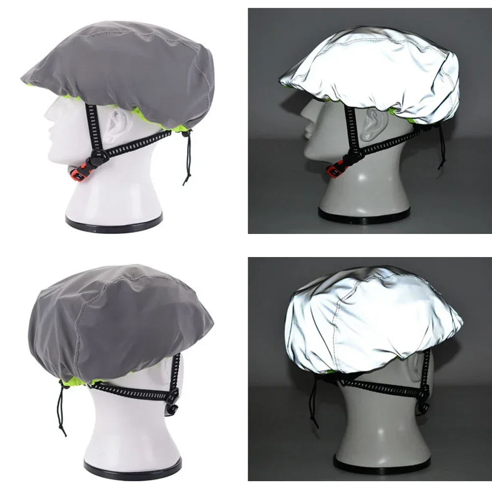 Bicycle Helmet Cover Waterproof Reflective Elastic Adjustment for Cycling MTB Road Bike