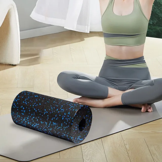 Foam Roller Massage Column High Density Exercise Roller Multi-Function EPP Hollow Massage Roller Non Slip for Yoga Pilates 4