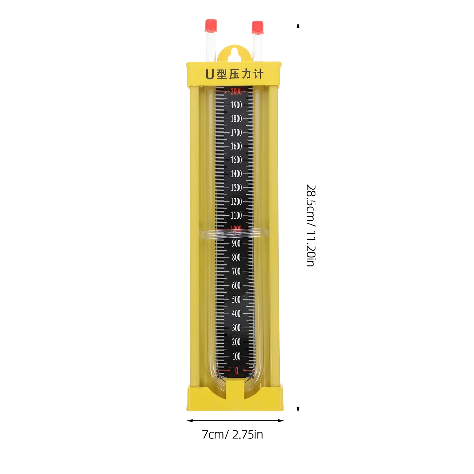 Alloy Glass Pressure Gauge Manometer for Water Column Vacuum Tube Tester